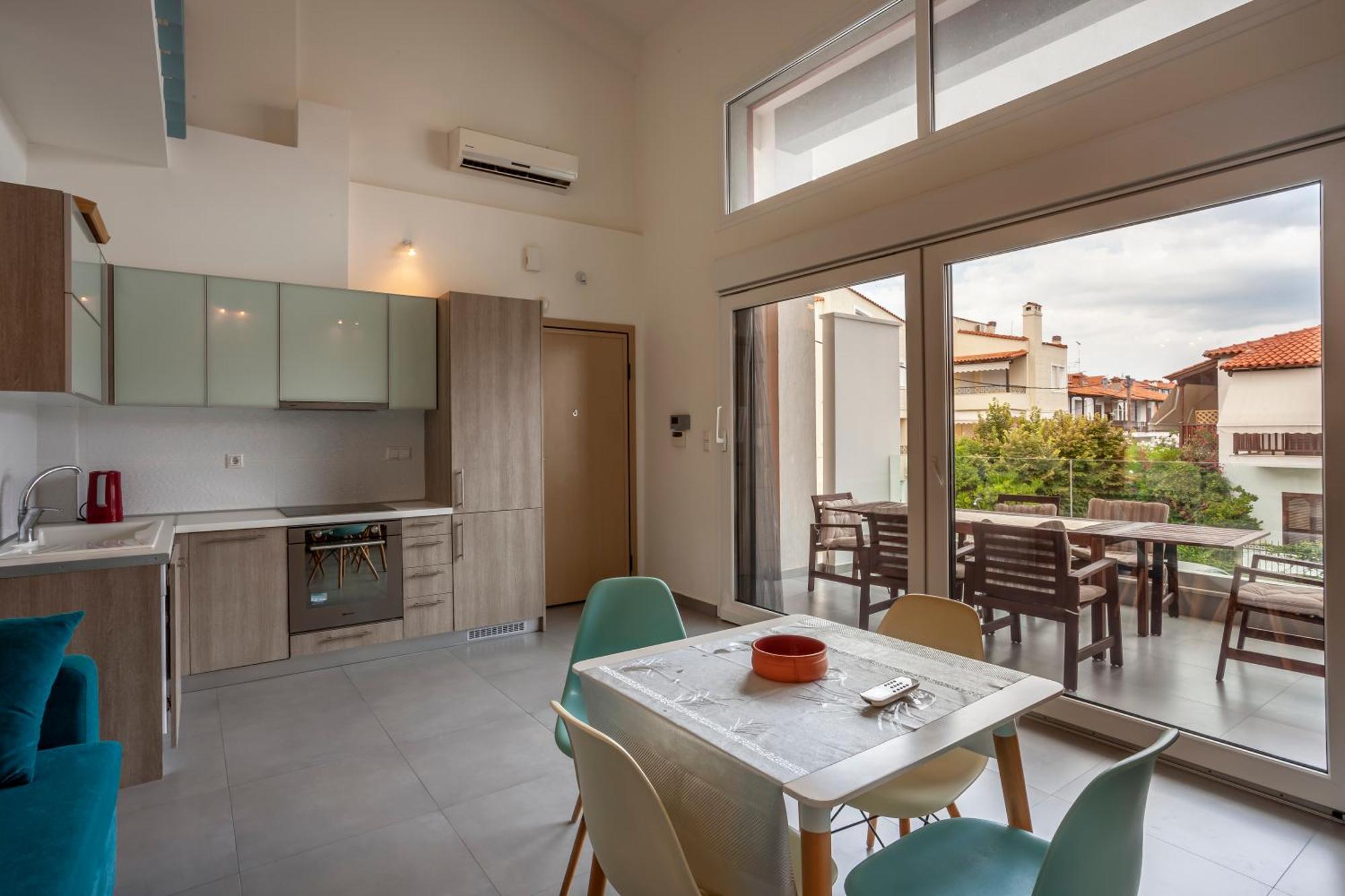 Aleksia Seaside Deluxe Apartment Pefkochori Luaran gambar