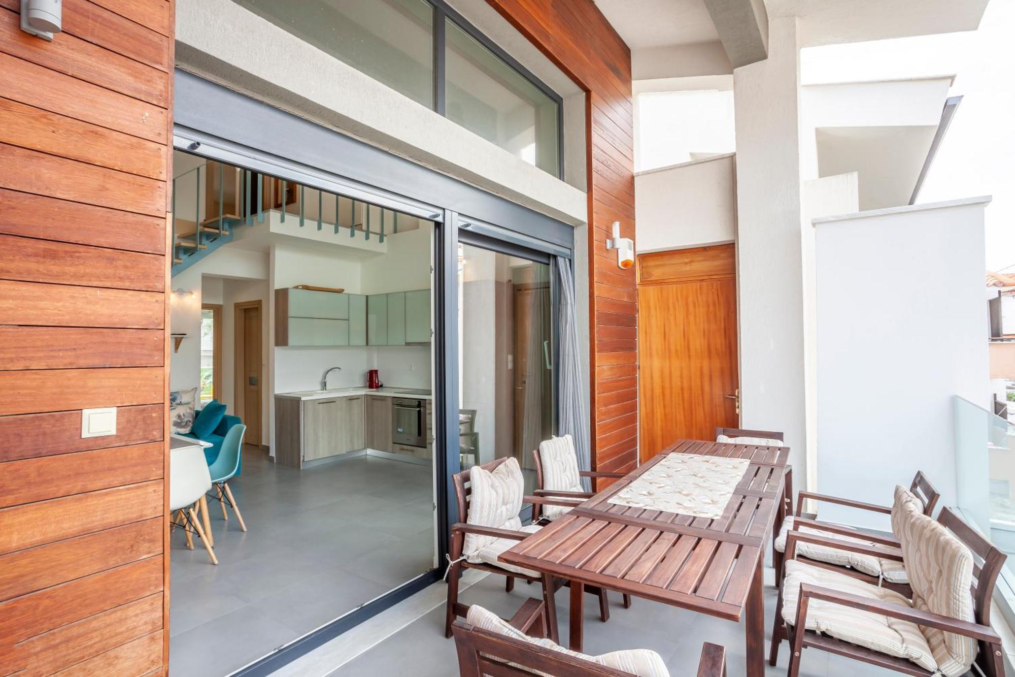 Aleksia Seaside Deluxe Apartment Pefkochori Luaran gambar