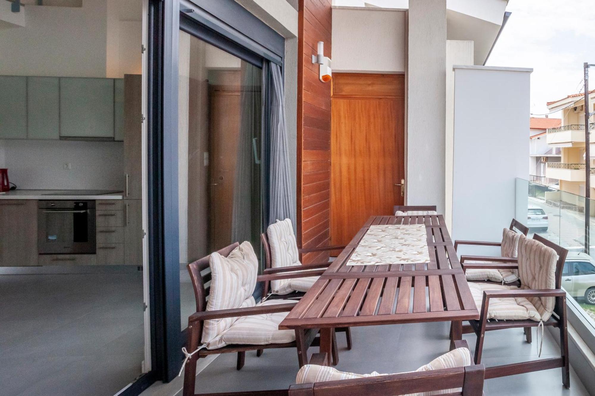 Aleksia Seaside Deluxe Apartment Pefkochori Luaran gambar