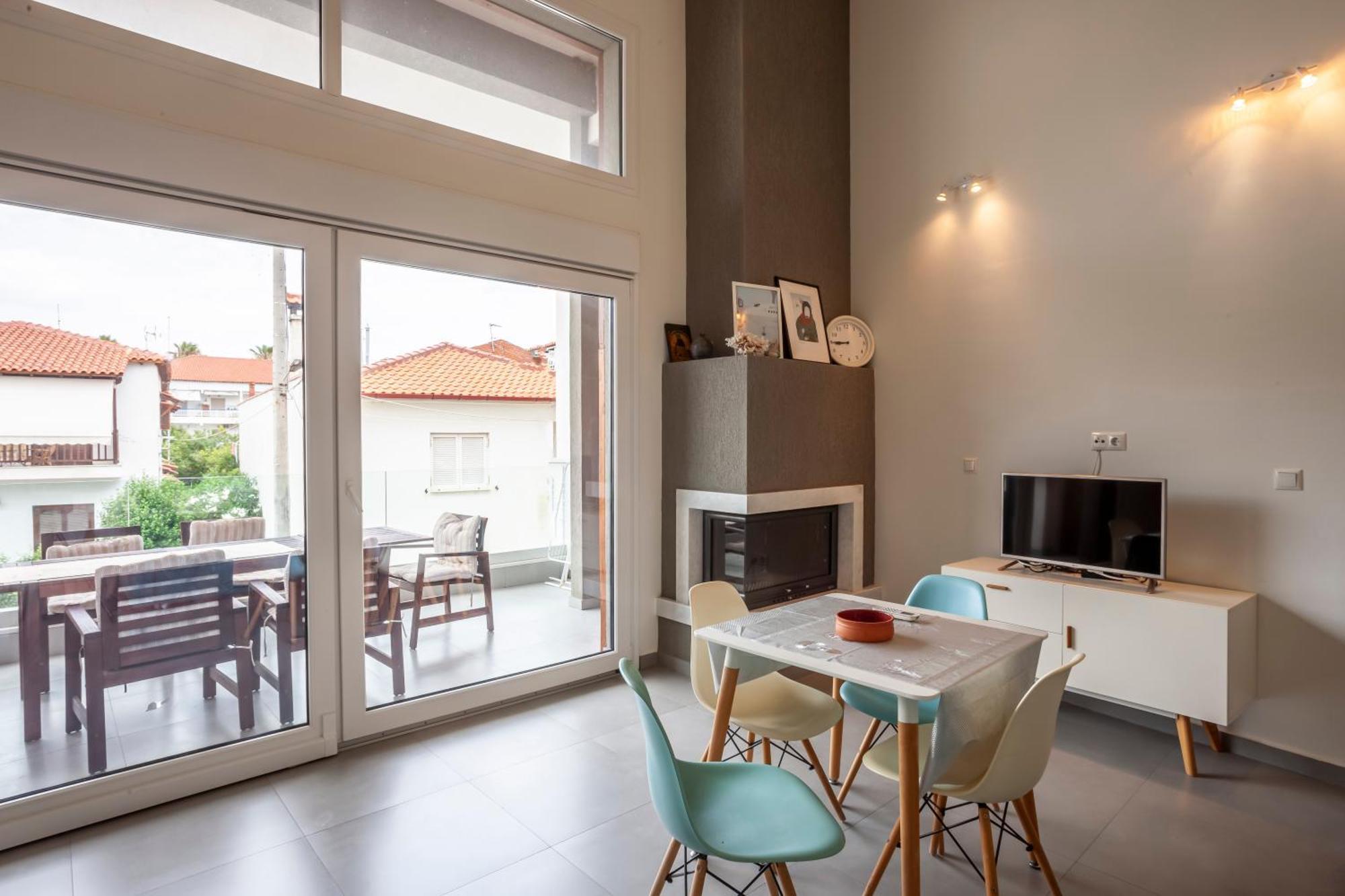 Aleksia Seaside Deluxe Apartment Pefkochori Luaran gambar